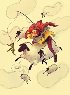 [看看]西班牙插画师Núria Tamarit：发散性地狂放 : 漫画类风格。音乐资源加载中..。