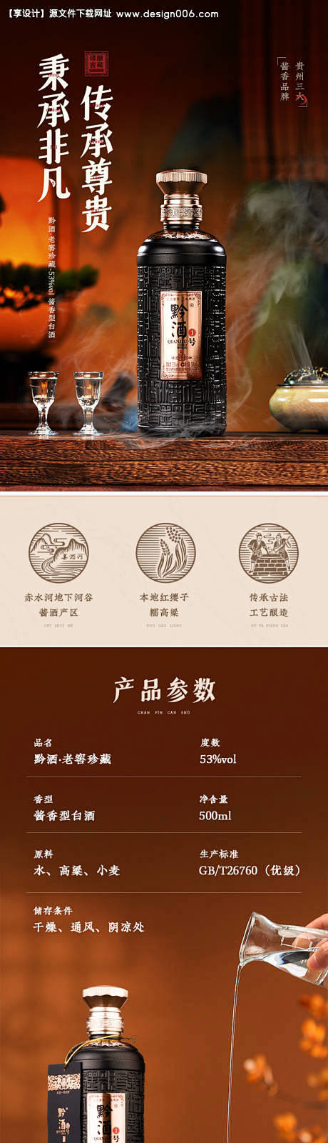 源文件下载【白酒创意视觉电商详情页】编号...