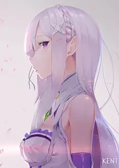 Re:从零开始的异世界生活 艾米莉娅 同人图 插画 壁纸 | EMIRIA | 半次元-第一中文COS绘画小说社区