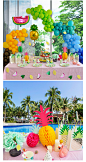 创意夏日缤纷水果主题生日派对用品party布置装饰品成人套装儿童-淘宝网