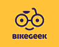 BikeGeek标志 自行车 骑行 眼睛 眼镜 怪胎 笑脸 商标设计  图标 图形 标志 logo 国外 外国 国内 品牌 设计 创意 欣赏