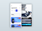 Bugatti App concept automotive design automotive bugatti car vector uidesign blue mobile application app ux interface colorful clean ui design