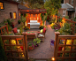 Urban Frenzy : A classic small space challenge, this Chicago garden is less than 700 total square feet yet is packed with twenty containers, a custom pergola, trellis and fencing as well as perimeter seating for
