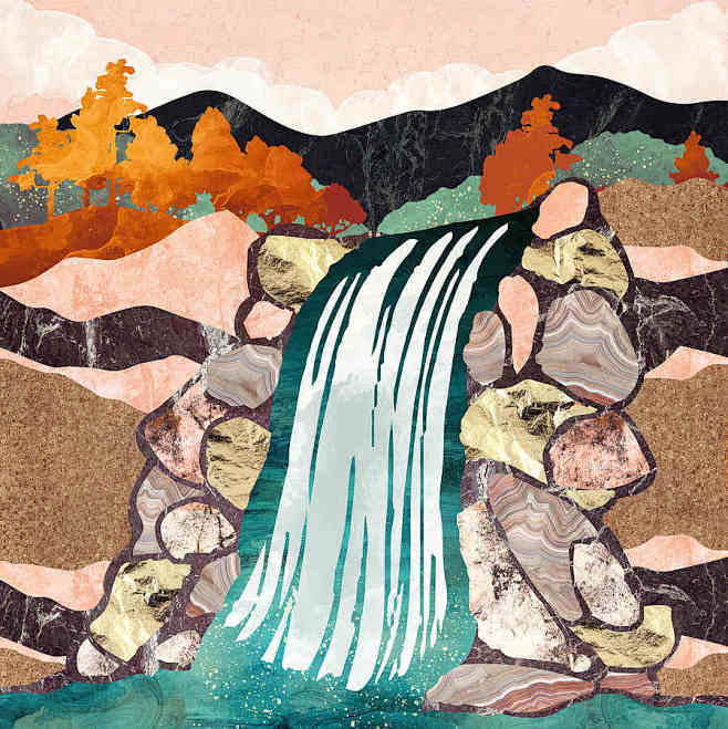 6371autumnfalls66006600px高清图下载