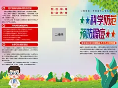 时尚预防猴痘病毒科普宣传折页1