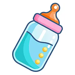 婴儿奶瓶剪贴画矢量艺术和插图