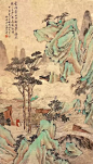 意境别致:晚清天才画家黄山寿作品赏析
黄山寿(1855~1919年)原名曜，字旭初，别字旭道人，晚号旭迟老人，又号丽生，江苏武进(今常州)人。官直隶同知。幼年贫困，专志书画。曾被清廷召入皇宫评画并传授弟子，颇享画名。八国联军入侵北京时，遁至上海以鬻画为生，与吴昌硕等人创办豫园善会等。善画人物、山水、花卉、走兽、墨龙。凡写人物仕女，喜用工笔重彩，隽雅研秀，有改琦遗韵;山水以青绿为多，气韵古逸，亦见功力;双钩花鸟神态逼肖，笔力精劲;间作墨梅、竹石，挥洒自如，亦具韵致。书法工唐隶、北魏及郑燮、恽寿平，得其神韵。