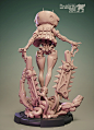 Kayako, the Green Oni, Carl Gonzalez : Delighted to have made this collectible for LimboDivision209. I din't have the chance to do anime characters in collectibles before and it was an exciting and extremely challenging project.  It was a huge motivation 