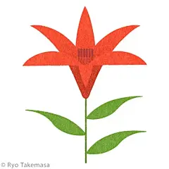 花卉%7C日本插画师Ryo Takemasa - 小红书_a6d6d03e