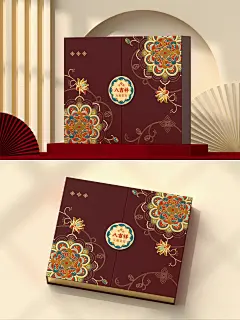 绝美国风月饼礼盒！宝相花八吉祥美到炸裂！ - 小红书