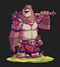 Brewsiv, Furkan Ugurlu : I designed the 2d character which was designed by Derek Laufman, on 3d platform.
Other works of the artist; https://www.instagram.com/dereklaufman/