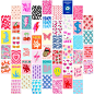 PRICES MAY VARY. COLORFUL PREPPY DECOR - Brighten your room with 50pcs of preppy wall collage! Enjoy 4"x6" hot pink art posters and a plethora of other trendy preppy things that will make any teenage girl's bedroom or dorm look unique and fashio