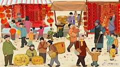 新年插画素材 2郑州·晖达新街坊 ​​​​