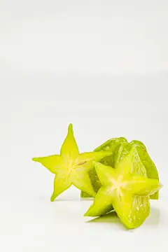 特写拍摄杨桃切片水果鲜果摄影图