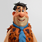 Fred - The Flintstones, Gabriel Soares : Redesign I made of Fred - the Flintstones.
I first made the 2D concept in photoshop, and then I sculpted it in Zbrush, then exported it to Maya and there I applied the materials and lighting, rendered it in V-Ray a