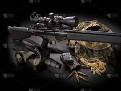 一套军队狙击武器