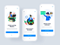 Onboarding - Online Course UI Kit teacher certificate education app class school education instructor training learning video app course app courses subscription premium minimal material interface mobile app ui kit