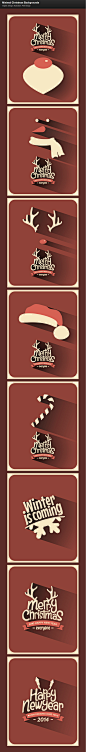 Minimal #Christmas# Backgrounds on Behance