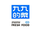 九九的菜 生鲜冷链 / JIUJIU FRESH FOOD typography
logo