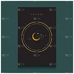 探索宇宙豪华空间的背景模板