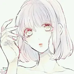 温柔如水的小清新插画女生微信头像图片 | Aladd设计量贩铺