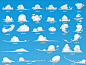 Cartoon Clouds - 2D Game Sprites