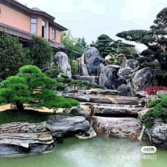 成为温暖的光采集到庭院元素-置石