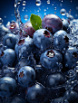 蓝色蓝莓水果摄影图素材图片