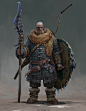 Watcher, Russell Dongjun Lu : Hi guys,
It has been a while since I uploaded my personal works. I just finished a character design here. 
The Watcher
- They live in a dry, cold place. Hunting monsters...... Metal is a very precious material to them.
By the