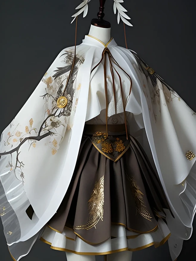 JK短裙与古风汉服融合设计
#古风 #汉...