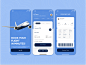 Flight Ticket Mobile App by Fivecube on Dribbble