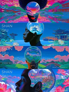 抽象插画超现实梦幻多元宇宙主视觉 - 小红书