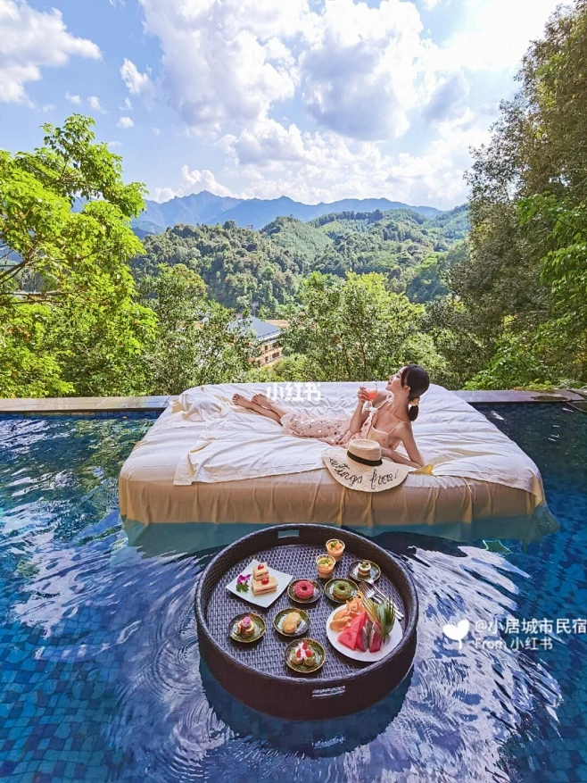惠州小巴厘‼️私家泳池+温泉别墅，漂浮床 : ☀️意外发现在惠州龙门的地派酒店也有悬崖泳池别墅 ️还有漂浮床拍ins风大片，真的是我理想的度假 ...