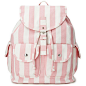 FOREVER 21+ PLUS SIZES Cool Girl Striped Backpack