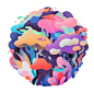 Colourful funny doodles by Alexandra Zutto | Partfaliaz