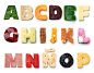 Good Food : Experimental project. Typography with food, fruits and vegetables.
