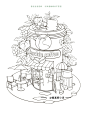 咖啡时光 _ 小场景插画_2_插画师小月_来自小红书网页版