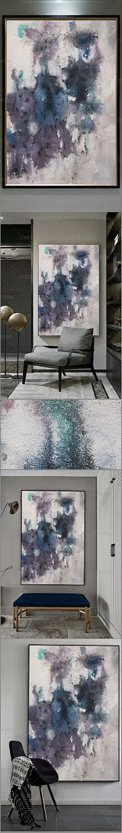 高清立体抽象油画艺术玄关（一千五百一十）