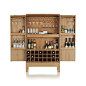Victuals Cherry Bar Cabinet in Bar Cabinets & Bar Carts | Crate and Barrel: