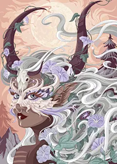 【生肖花语人物篇】插画合集