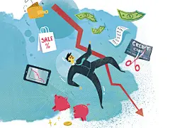 Illustration for article about money problems. 
You can see more here: https://www.behance.net/gallery/58464183/Money-problems_-magazine-illustration