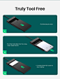 US $10.7 25% СКИДКА|HDD корпус Ugreen, корпус для жесткого диска с переходником 2,5 SATA к USB 3,0, коробка для SSD диска HDD, типа C 3,1 корпус HD внешний HDD корпус|sata to usb 3.0|sata to usbexternal hdd enclosure | АлиЭкспресс : Покупай умнее, живи ве