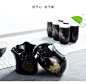 熙客 黑牡丹功夫茶具套装家用 陶瓷茶杯 盖碗茶壶公道杯整套茶具-tmall.com天猫