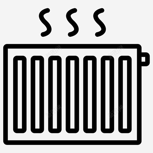 取暖器供暖系统散热器 标志 UI图标 设计图片 免费下载 页面网页 平面电商 创意素材