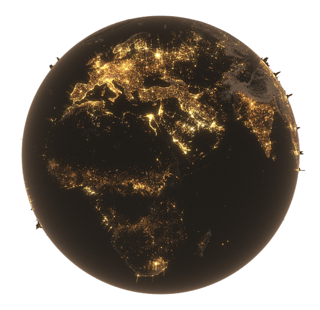 黑金地球png