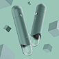 Portable sanitizer bottle comes with a UV chamber to store/disinfect your face mask – Yanko Design