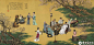 李白春夜宴桃李园序图<br>A Spring Night in Taoli Yuan: inspired by Banquet in Taoli Yuan in a Spring Night, a poem by Li Bai