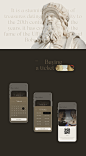 app art concept UI ux/ui museum painter uffizi gallery uidesign