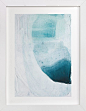 "Layered Shapes" - Art Print by Rachel Kiser Smith in beautiful frame options and a variety of sizes.
