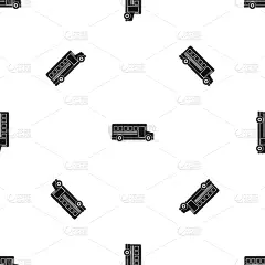 校车,式样,黑色,巴士,分离着色,几何形状,图像,壁纸,重复,运输